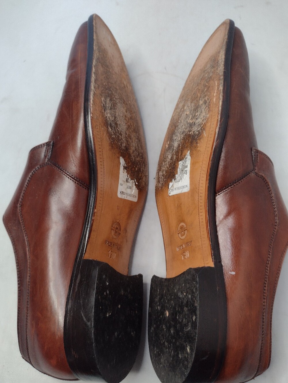Broletto Italy Wingtip Monk Strap Men's Dress Shoes 13 Brown Tan Buckle QQ - Picture 8 of 8
